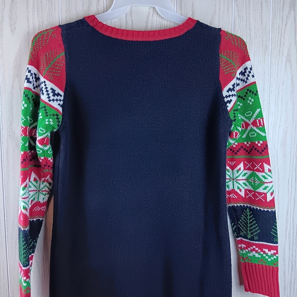 Kela Santa Clause Knitted size Medium Ugly Christmas sweater jingle bells - Picture 9 of 15